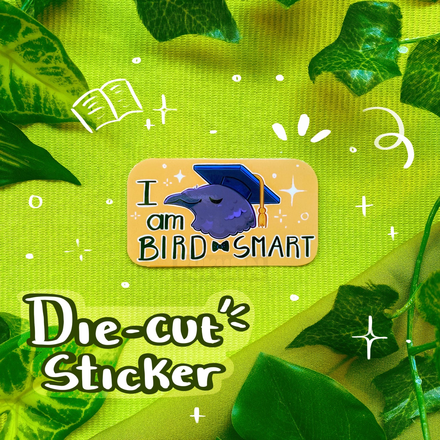 Bird Smart | Crow | Vinyl Sticker