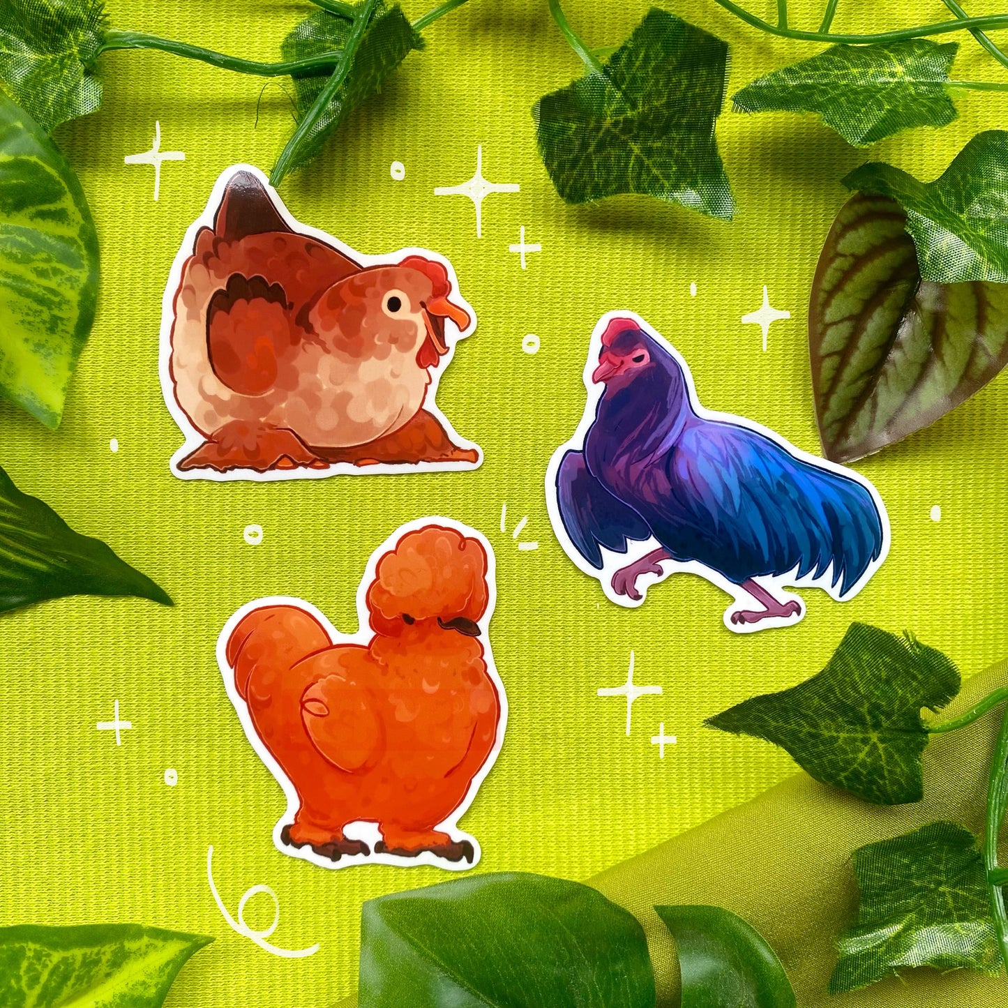 Elegant Rooster | Die-cut Vinyl Sticker | Chicken Farm Collection