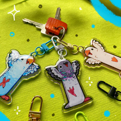Seagull Keychain | Long Birds Collection!