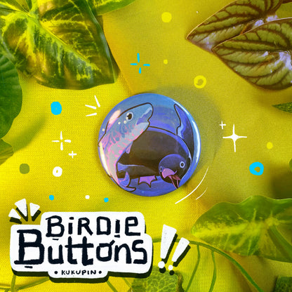 Fishy Snack 🐟| Birdie Buttons | Button Pin