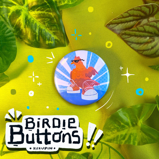 Chicken Drip | Birdie Buttons | Button Pin