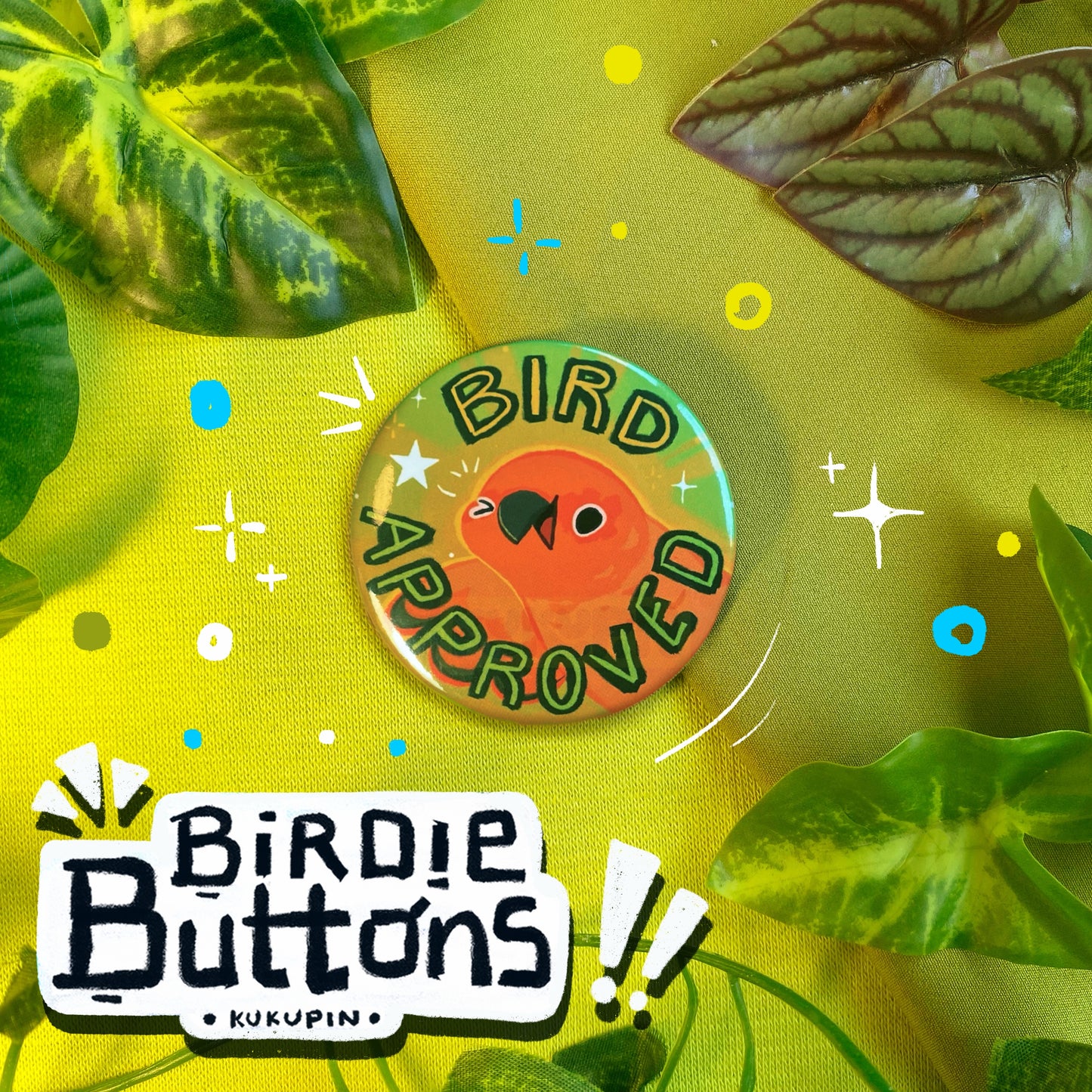 Bird Approved ✨ | Birdie Buttons | Button Pin