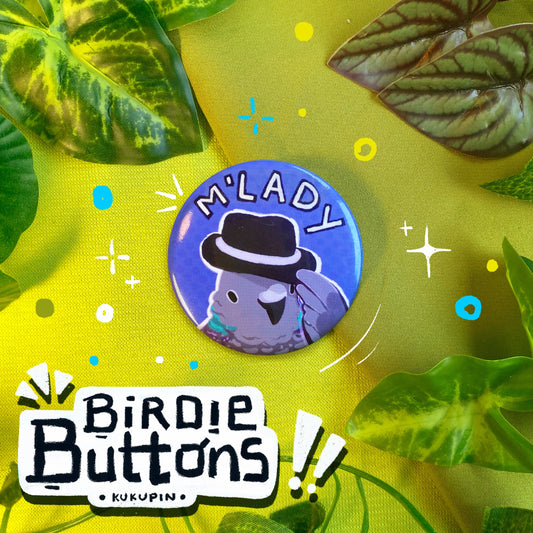 M'Lady | Birdie Buttons | Button Pin