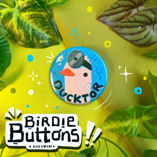 Ducktor 🩺 | Birdie Buttons | Button Pin