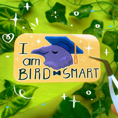 Bird Smart | Crow | Vinyl Sticker