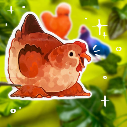 Farm Chicken | Die-Cut Vinyl Sticker | Chicken Farm Collection