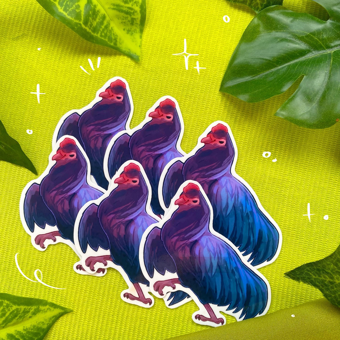 Elegant Rooster | Die-cut Vinyl Sticker | Chicken Farm Collection