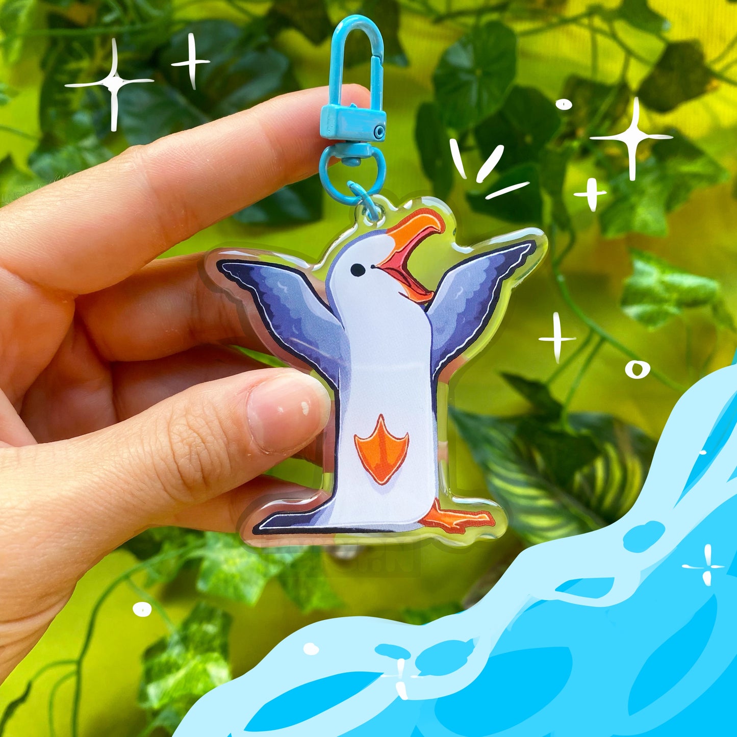 Seagull Keychain | Long Birds Collection!