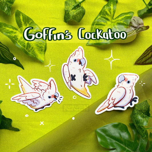 Goffin's Cockatoo | Sticker Pack | Species Collection
