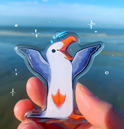Seagull Keychain | Long Birds Collection!