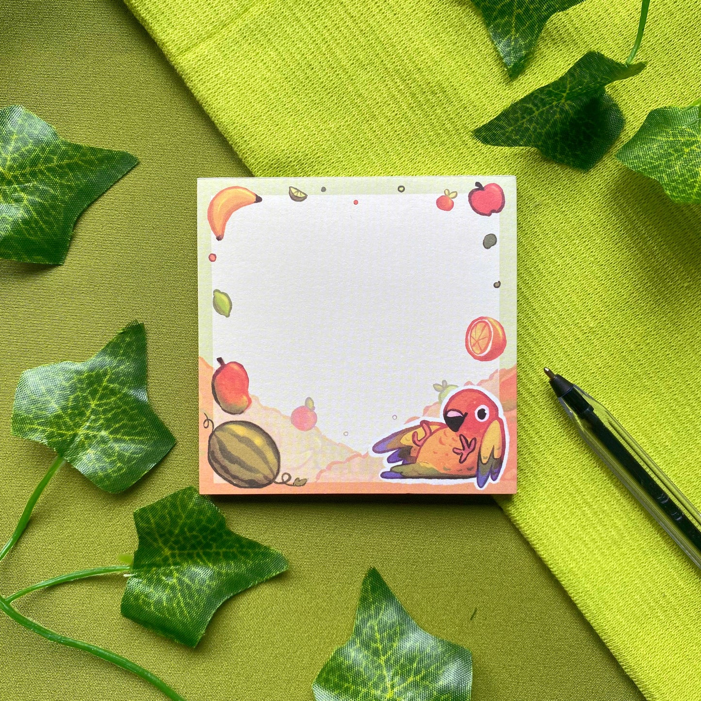Frutty Conure | Birdy Notepad