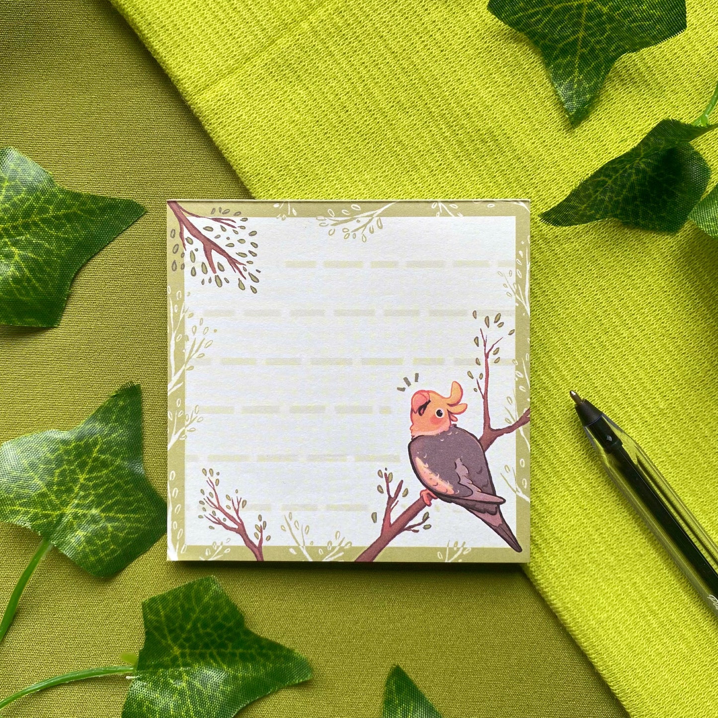 Cockatiel Tree | Birdy Notepad