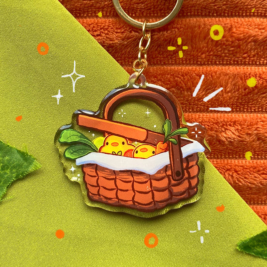 Chicken Basket | Epoxy Keychain