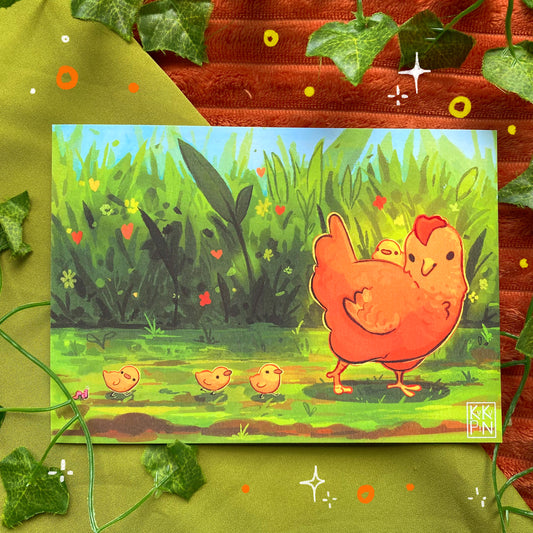 Mama Chicken |  4A Art Print